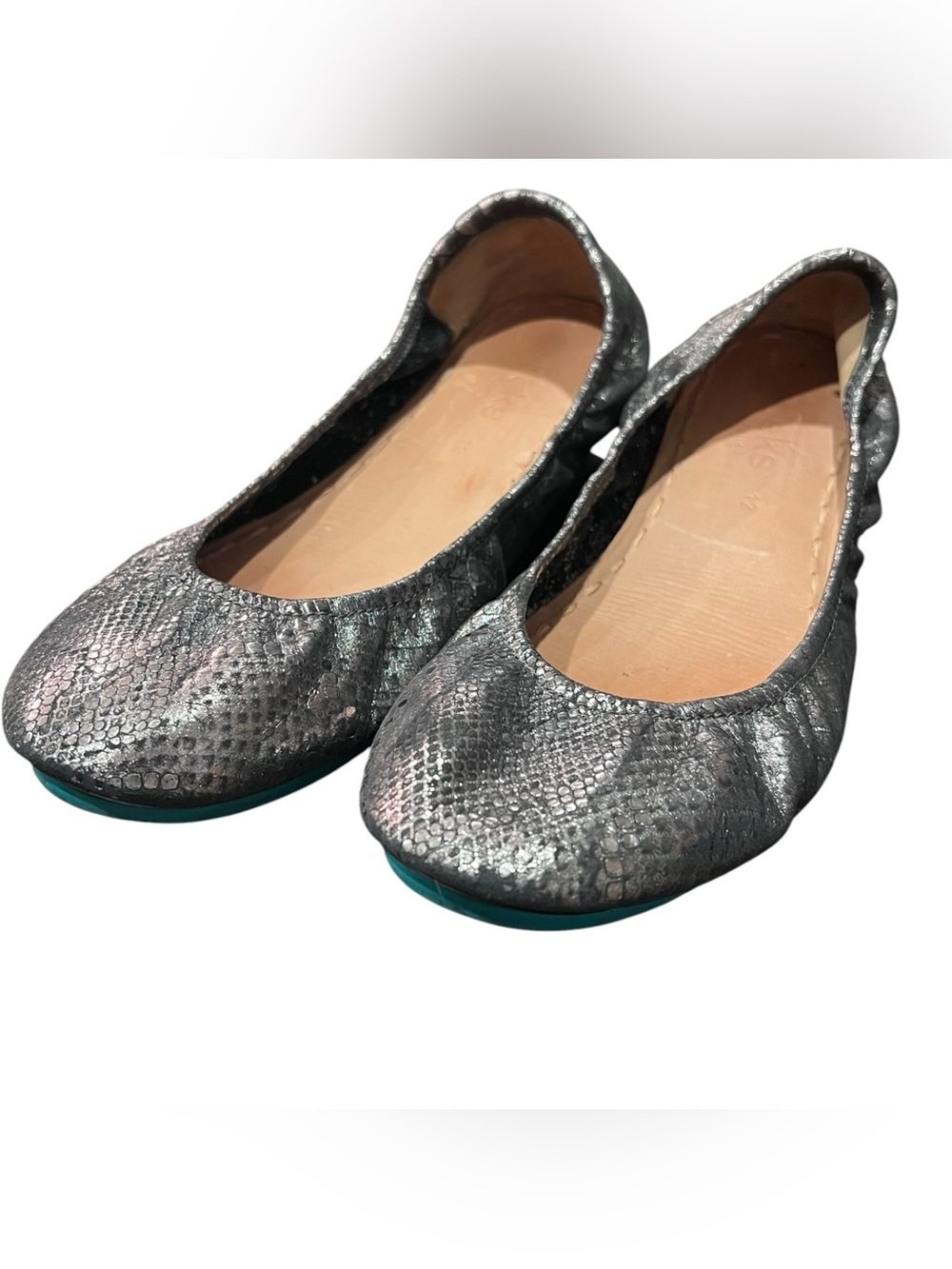 Rare Retired Tieks Drago Metallic Dragon Scale Flats Size 12